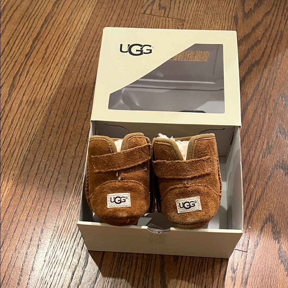 UGG Brown Baby Walker Shoes - Picture 2 of 7